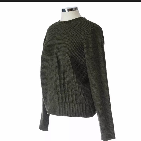 Sweater Lucky Brand size L NWT green olive - Picture 2 of 12